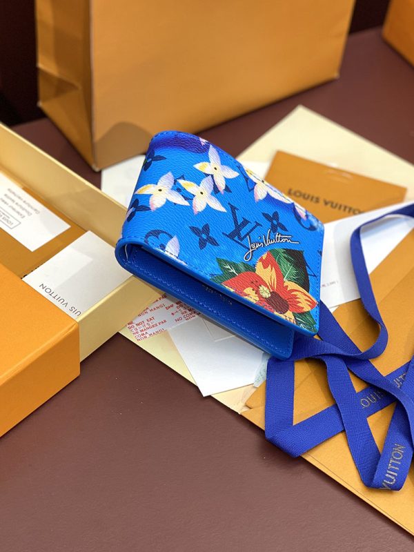 LOUIS VUITTON ポルトフォイユ･ミュルティプル lv301788 ブライト ブルー 超N品 ルイヴィトン 財布 二つ折り 小銭入れあり - 画像 (2)