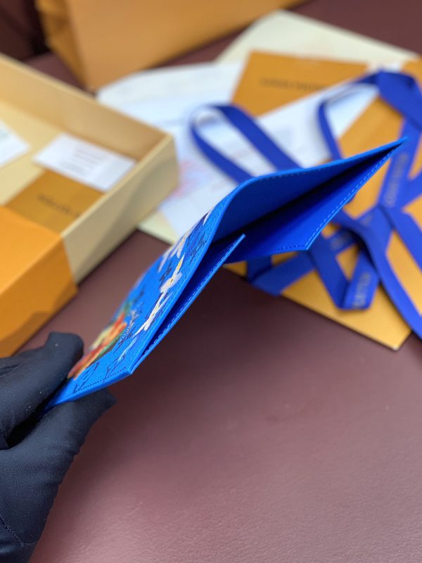 LOUIS VUITTON クーヴェルテュール パスポール NM lv301789 ブライト ブルー 超N品 ヴィトン カードケース 財布代わり - 画像 (6)
