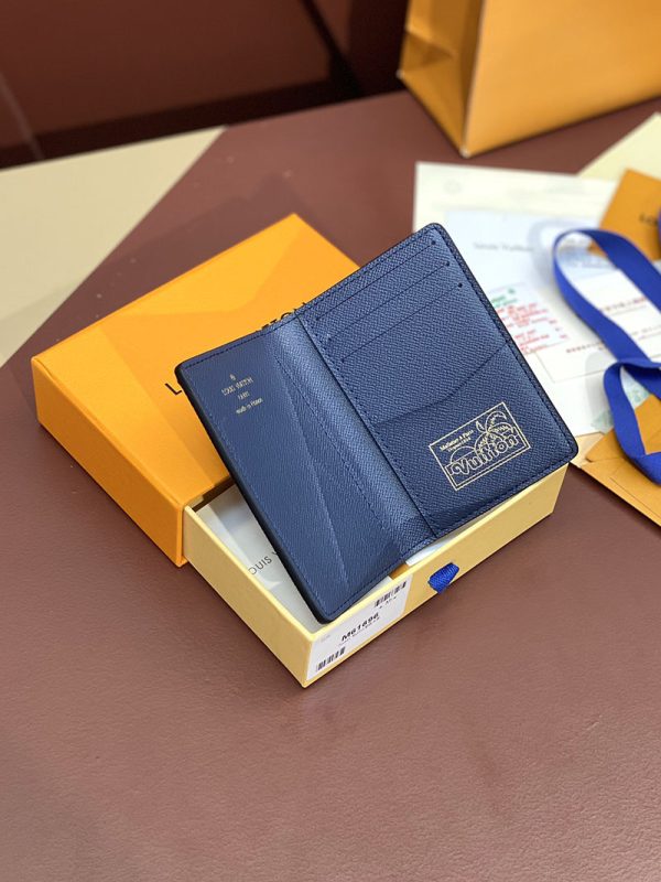 LOUIS VUITTON サーフィンモノグラム オーガナイザー ドゥ ポッシュ M83498 ネイビー ブルー 超N品 ヴィトン カードケース 財布代わり - 画像 (8)