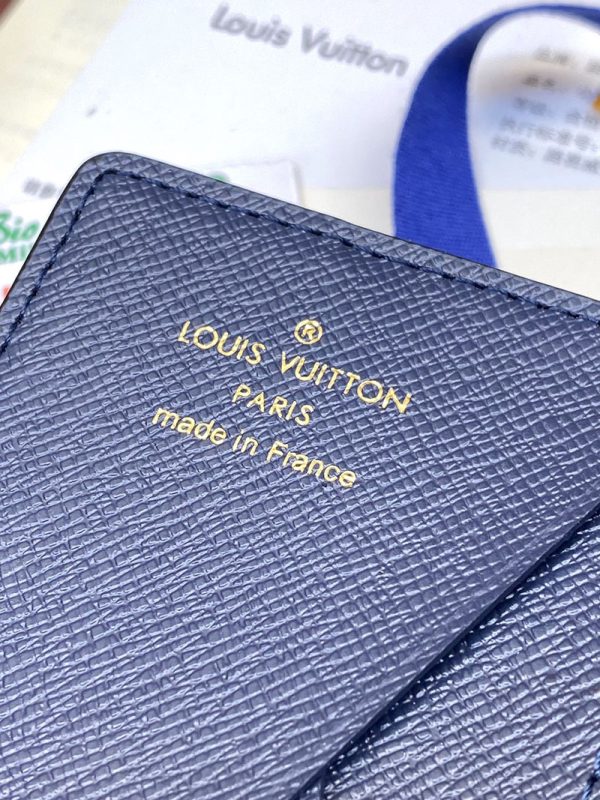 LOUIS VUITTON サーフィンモノグラム オーガナイザー ドゥ ポッシュ M83498 ネイビー ブルー 超N品 ヴィトン カードケース 財布代わり - 画像 (6)