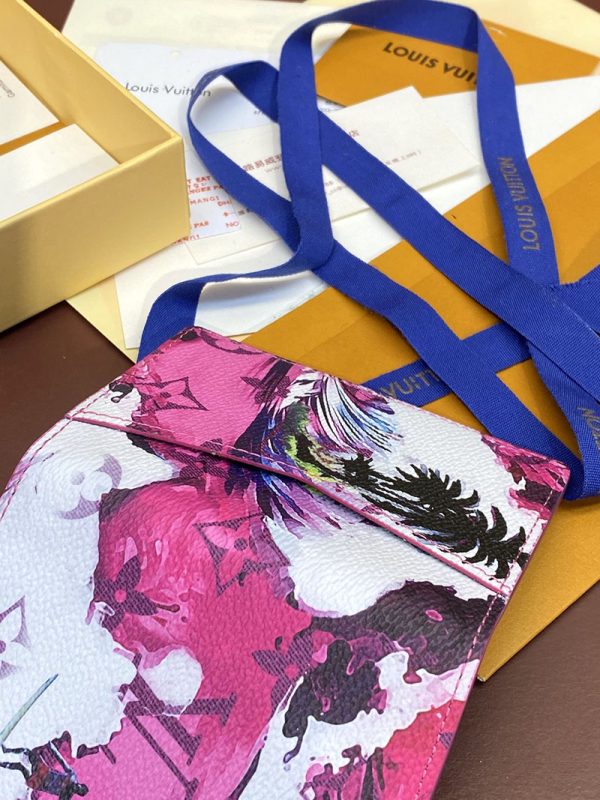 LOUIS VUITTON サーフィンモノグラム オーガナイザー ドゥ ポッシュ M83556 ピンク 超N品 ヴィトン カードケース 財布代わり - 画像 (3)