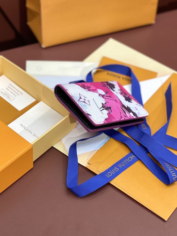 LOUIS VUITTON サーフィンモノグラム オーガナイザー ドゥ ポッシュ M83556 ピンク 超N品 ヴィトン カードケース 財布代わり - 画像 (2)
