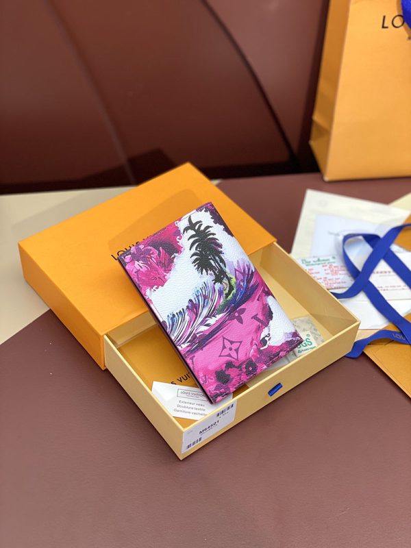 LOUIS VUITTON クーヴェルテュール パスポール NM lv301794 ピンク 超N品 ヴィトン カードケース 財布代わり - 画像 (9)