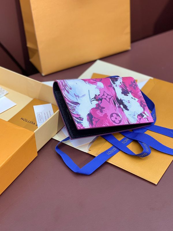 LOUIS VUITTON クーヴェルテュール パスポール NM lv301794 ピンク 超N品 ヴィトン カードケース 財布代わり - 画像 (2)