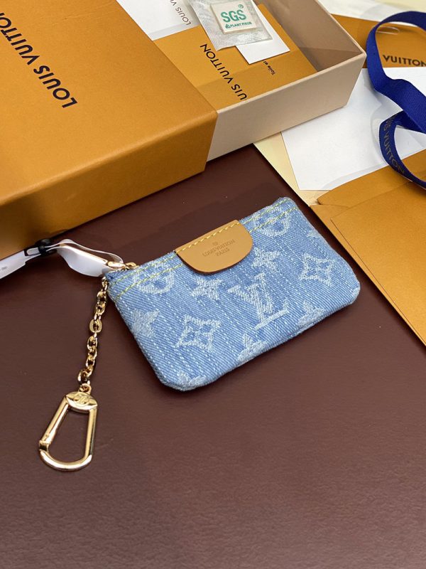 LOUIS VUITTON コインケース モノグラム・デニム ポシェット・クレ M82961 超N品 ヴィトン 小銭入れ レディース - 画像 (8)