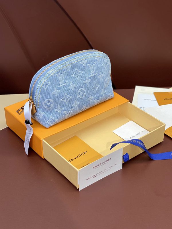ルイヴィトン アウトレット 店舗 LOUIS VUITTON ポーチ モノグラム・デニム ポシェット・コスメティック M83616 - 画像 (8)