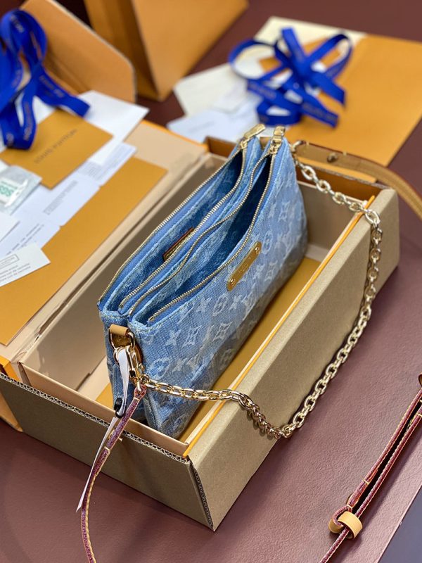 ルイヴィトン アウトレット 店舗 LOUIS VUITTON ポシェット・リヴ ショルダーバッグ モノグラムデニム M83532 - 画像 (7)