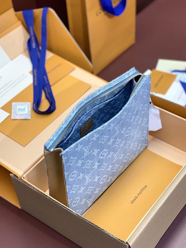 ルイヴィトン アウトレット 店舗 LOUIS VUITTON モノグラム デニム ポシェット トワレット26 lv301800 超N品 ヴィトン デニム バッグ 新作 - 画像 (8)