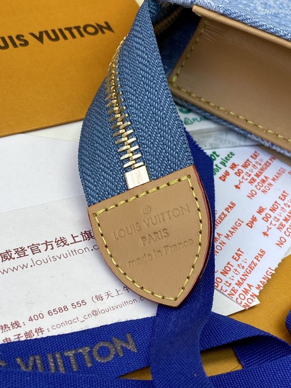 ルイヴィトン アウトレット 店舗 LOUIS VUITTON モノグラム デニム ポシェット トワレット26 lv301800 超N品 ヴィトン デニム バッグ 新作 - 画像 (3)
