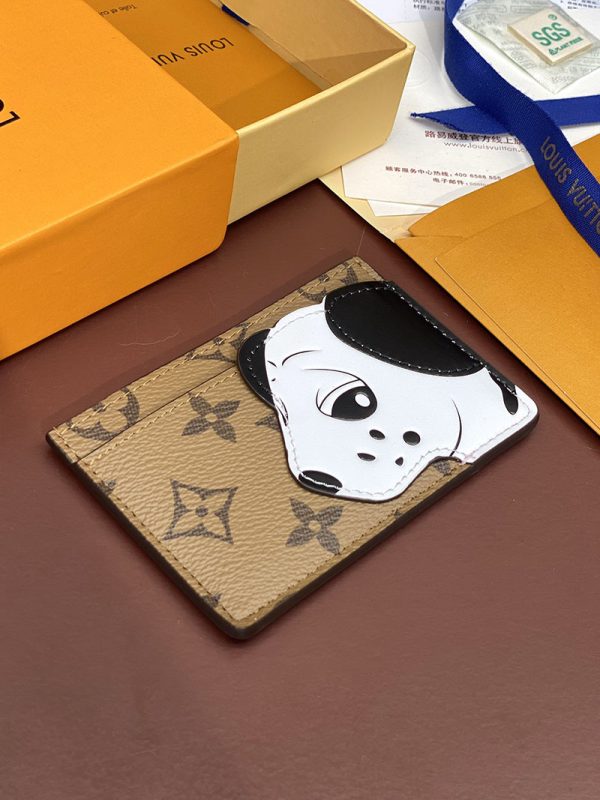LOUIS VUITTON ポルトカルト・サーンプル モノグラム・リバース カードケース 犬 M83691 超N品 ヴィトン カードケース 財布代わり - 画像 (6)