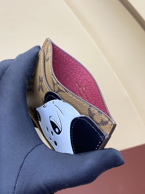 LOUIS VUITTON ポルトカルト・サーンプル モノグラム・リバース カードケース 犬 M83691 超N品 ヴィトン カードケース 財布代わり - 画像 (4)