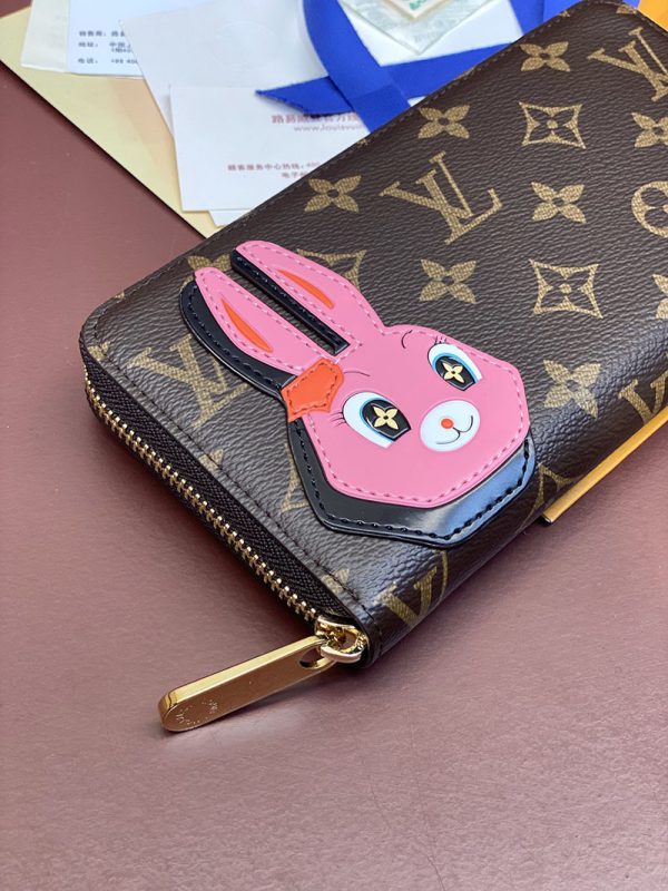 LOUIS VUITTON モノグラム ニコラジェスキエール うさぎ ラビット ジッピー・ウォレット ラウンドファスナー 長財布 M83689 - 画像 (5)