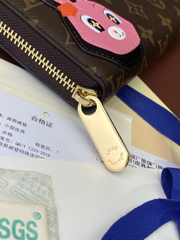 LOUIS VUITTON モノグラム ニコラジェスキエール うさぎ ラビット ジッピー・ウォレット ラウンドファスナー 長財布 M83689 - 画像 (2)