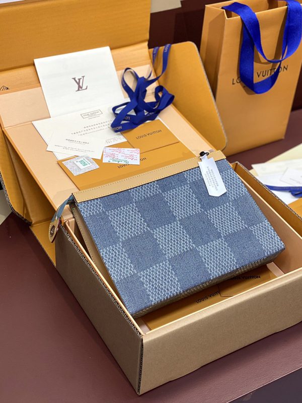 ルイヴィトン アウトレット 店舗 LOUIS VUITTON ポシェット･ヴォワヤージュ MM lv301814 ルイヴィトン モノグラムデニム バッグ - 画像 (9)