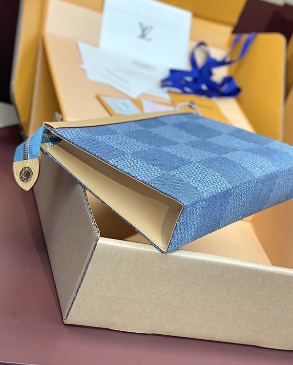 ルイヴィトン アウトレット 店舗 LOUIS VUITTON ポシェット･ヴォワヤージュ MM lv301814 ルイヴィトン モノグラムデニム バッグ - 画像 (7)