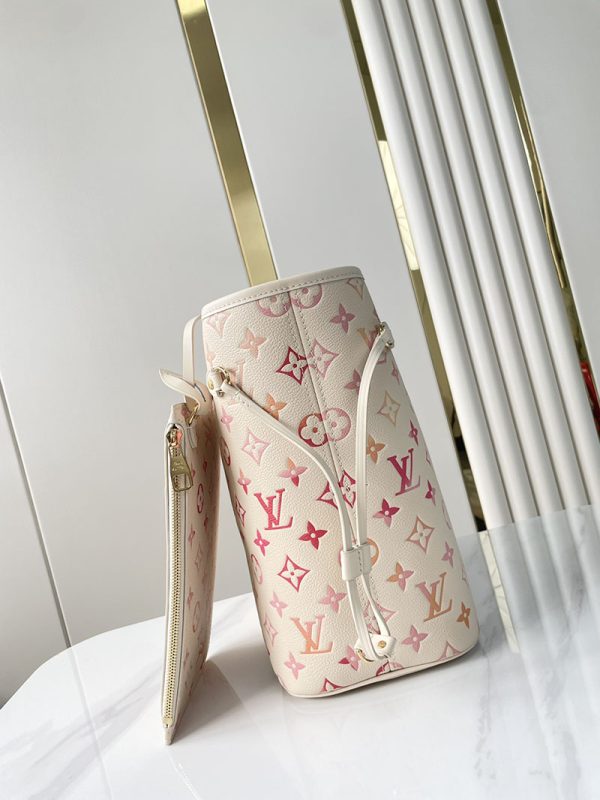 ルイヴィトン アウトレット 店舗 LOUIS VUITTON M47080 モノグラムアンプラント ネヴァーフル MM ショルダーバッグ 肩掛け ポーチ付き トートバッグ - 画像 (6)