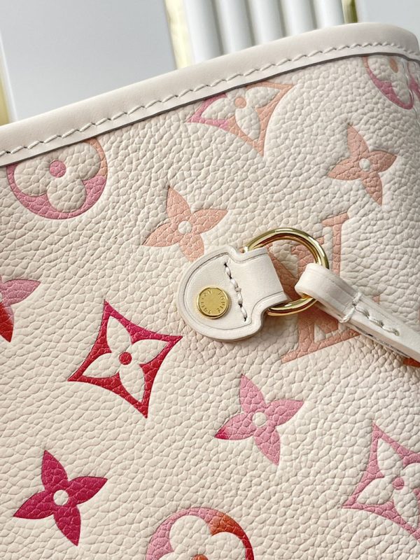 ルイヴィトン アウトレット 店舗 LOUIS VUITTON M47080 モノグラムアンプラント ネヴァーフル MM ショルダーバッグ 肩掛け ポーチ付き トートバッグ - 画像 (5)
