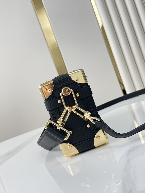 ルイヴィトン アウトレット 店舗 LOUIS VUITTON サイドトランク PM M23817 ルイヴィトン ショルダーバッグ 黒 - 画像 (6)