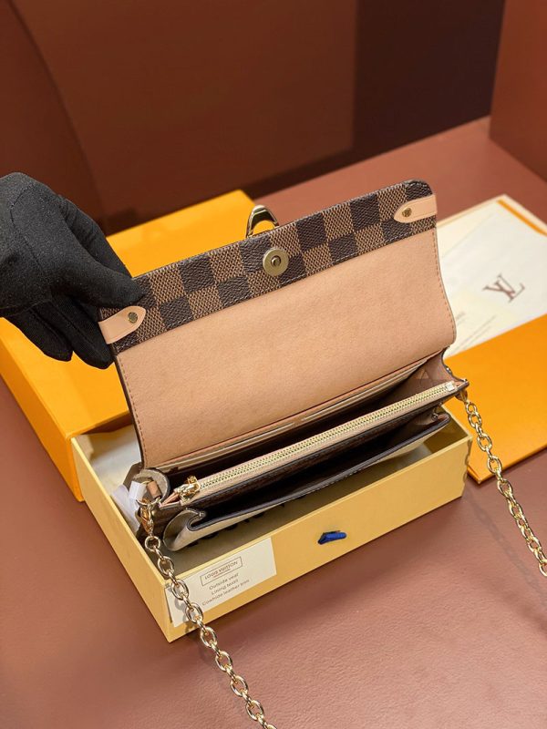 ルイヴィトン アウトレット 店舗 LOUIS VUITTON ダミエ ポルトフォイユ・ヴァヴァンチェーン N60237 ルイヴィトン ミニバッグ 安い - 画像 (5)