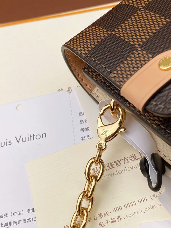 ルイヴィトン アウトレット 店舗 LOUIS VUITTON ダミエ ポルトフォイユ・ヴァヴァンチェーン N60237 ルイヴィトン ミニバッグ 安い - 画像 (3)