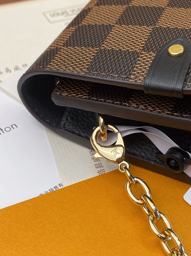 ルイヴィトン アウトレット 店舗 LOUIS VUITTON ポルトフォイユ・ヴァヴァン チェーンショルダーバッグ N60221 ルイヴィトン ダミエ ショルダーバッグ - 画像 (3)