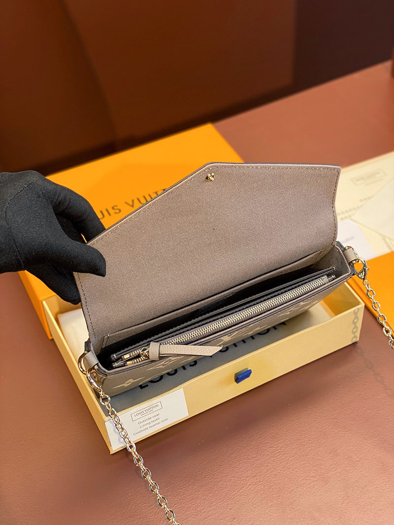 ルイヴィトン アウトレット 店舗 LOUIS VUITTON 斜め掛けショルダーバッグ モノグラムアンプラント ポシェット フェリシー M69977 - 画像 (8)