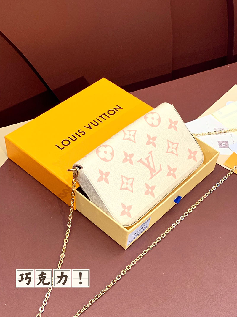 ルイヴィトン アウトレット 店舗 LOUIS VUITTON モノグラムアンプラント ポシェット フェリシー M82047 ヴィトン チェーンバッグ モノグラム - 画像 (9)