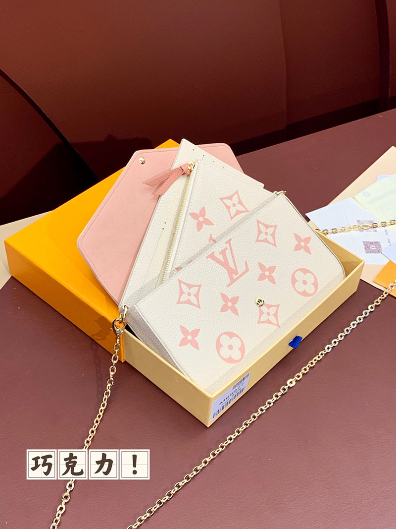 ルイヴィトン アウトレット 店舗 LOUIS VUITTON モノグラムアンプラント ポシェット フェリシー M82047 ヴィトン チェーンバッグ モノグラム - 画像 (8)