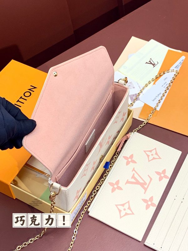 ルイヴィトン アウトレット 店舗 LOUIS VUITTON モノグラムアンプラント ポシェット フェリシー M82047 ヴィトン チェーンバッグ モノグラム - 画像 (7)