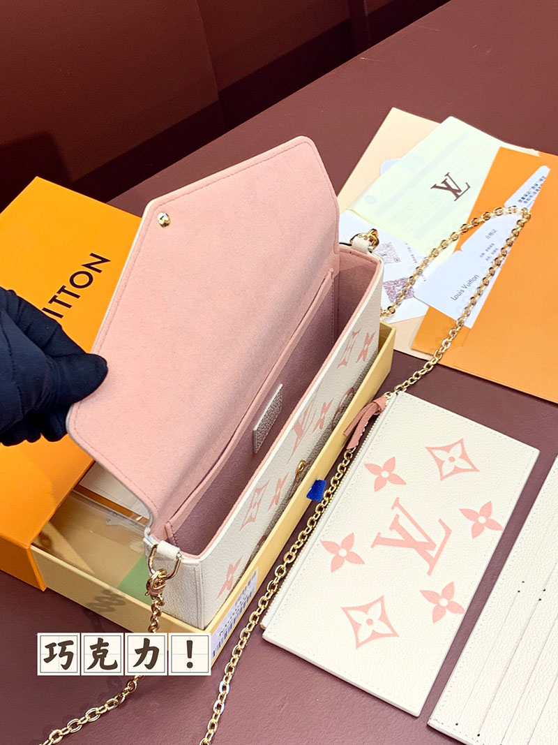 ルイヴィトン アウトレット 店舗 LOUIS VUITTON モノグラムアンプラント ポシェット フェリシー M82047 ヴィトン チェーンバッグ モノグラム - 画像 (7)