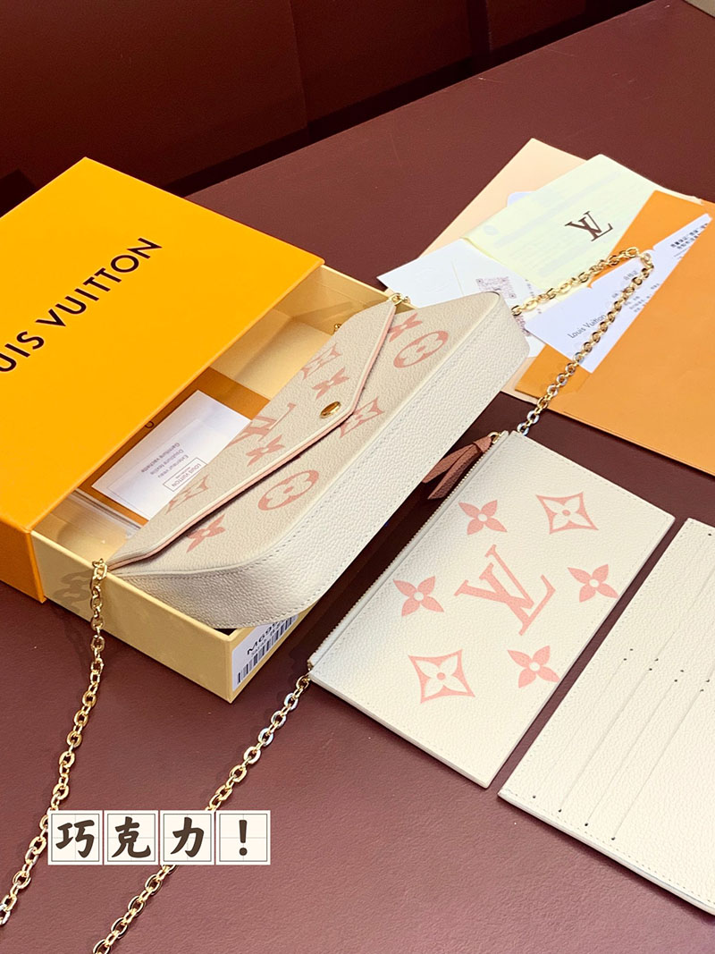 ルイヴィトン アウトレット 店舗 LOUIS VUITTON モノグラムアンプラント ポシェット フェリシー M82047 ヴィトン チェーンバッグ モノグラム - 画像 (5)