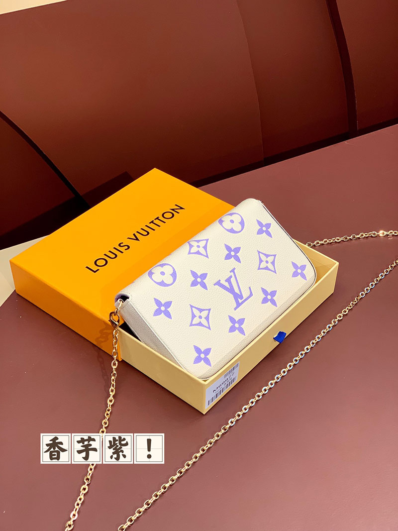 ルイヴィトン アウトレット 店舗 LOUIS VUITTON ポシェット フェリシー M83025 モノグラムアンプラント ショルダーバッグ チェーンウォレット - 画像 (6)