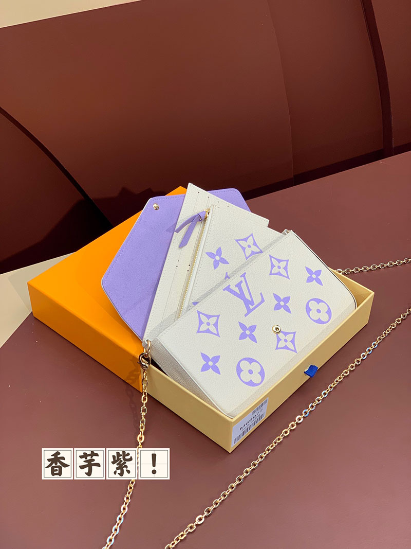 ルイヴィトン アウトレット 店舗 LOUIS VUITTON ポシェット フェリシー M83025 モノグラムアンプラント ショルダーバッグ チェーンウォレット - 画像 (5)