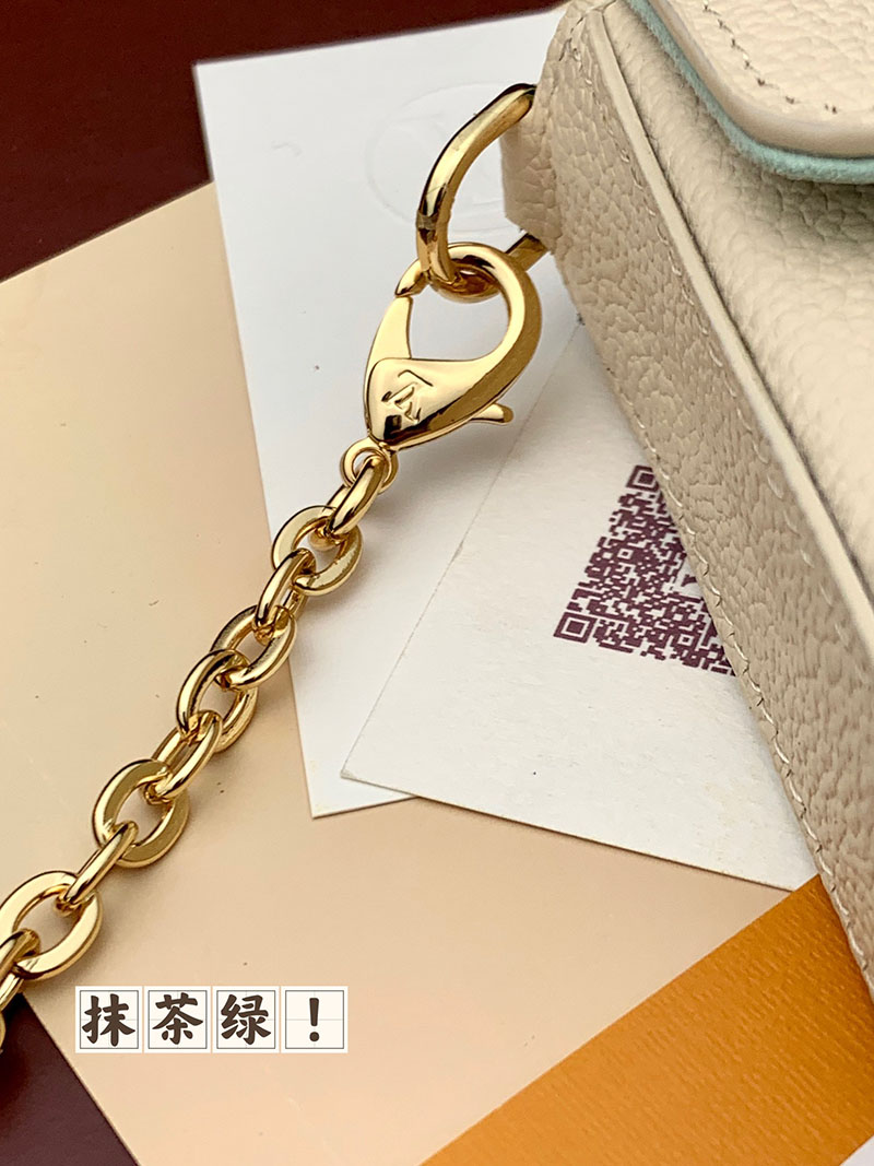 ルイヴィトン アウトレット 店舗 LOUIS VUITTON ポシェット フェリシー lv301855 ヴィトン チェーンウォレット 使い勝手 - 画像 (2)