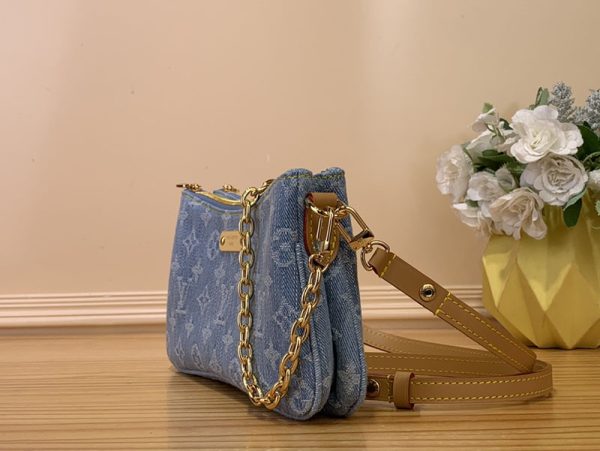 ルイヴィトン アウトレット 店舗 LOUIS VUITTON ポシェット リヴ M83532 モノグラムデニム レディースショルダーバッグ スカイブルー - 画像 (9)