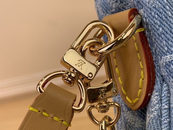 ルイヴィトン アウトレット 店舗 LOUIS VUITTON ポシェット リヴ M83532 モノグラムデニム レディースショルダーバッグ スカイブルー - 画像 (5)