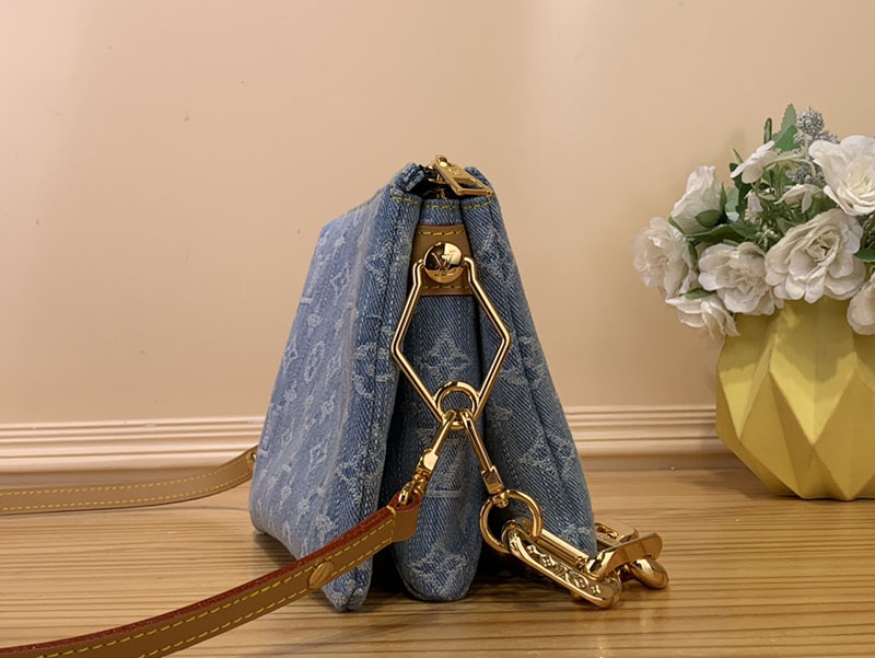 ルイヴィトン アウトレット 店舗 LOUIS VUITTON LVバイザプール クッサンBB ハンドバッグ M11401 ヴィトン デニム バッグ 新作 - 画像 (9)