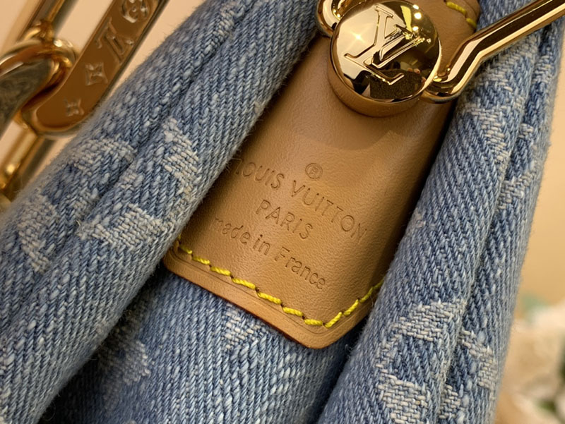 ルイヴィトン アウトレット 店舗 LOUIS VUITTON LVバイザプール クッサンBB ハンドバッグ M11401 ヴィトン デニム バッグ 新作 - 画像 (4)
