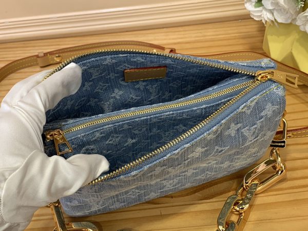 ルイヴィトン アウトレット 店舗 LOUIS VUITTON LVバイザプール クッサンBB ハンドバッグ M11401 ヴィトン デニム バッグ 新作 - 画像 (2)