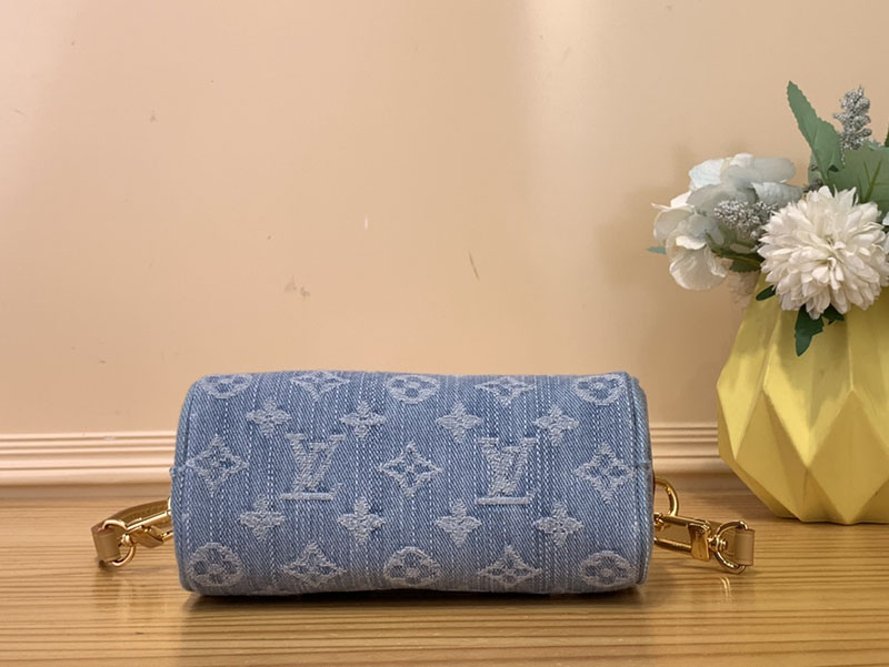 ルイヴィトン アウトレット 店舗 LOUIS VUITTON ナノ・スピーディ モノグラム・デニム スカイブルー M11212 - 画像 (7)