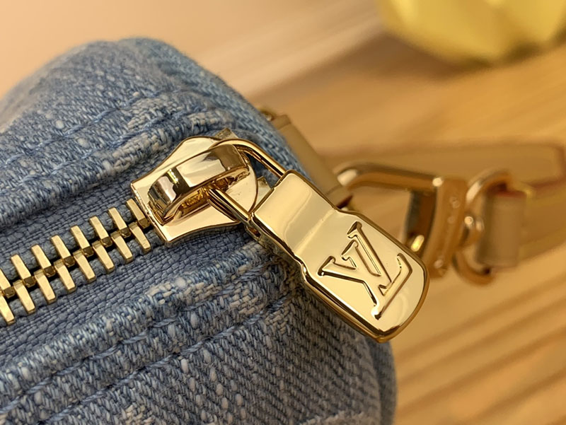 ルイヴィトン アウトレット 店舗 LOUIS VUITTON ナノ・スピーディ モノグラム・デニム スカイブルー M11212 - 画像 (6)