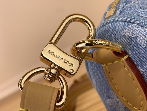 ルイヴィトン アウトレット 店舗 LOUIS VUITTON ナノ・スピーディ　モノグラム・デニム　スカイブルー M11212 - 画像 (5)