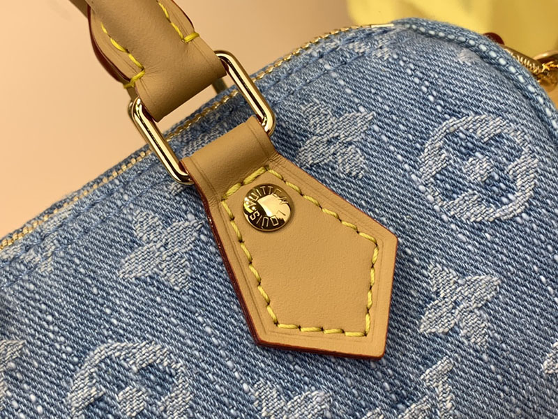 ルイヴィトン アウトレット 店舗 LOUIS VUITTON ナノ・スピーディ モノグラム・デニム スカイブルー M11212 - 画像 (4)