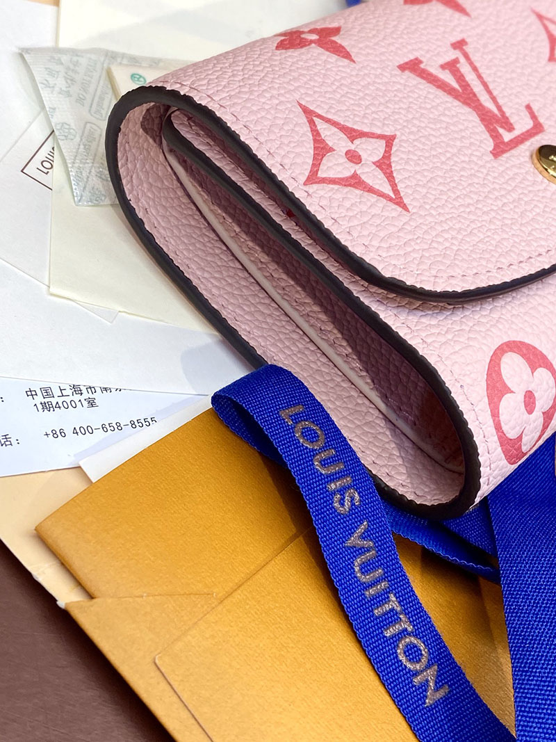 ルイヴィトン アウトレット 店舗 LOUIS VUITTON マヒナ ポルトフォイユイリスXS lv301883 ヴィトン 財布 レディース ピンク - 画像 (3)