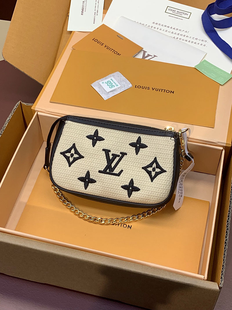 ルイヴィトン アウトレット 店舗 LOUIS VUITTON M82472 LV バイ・ザ・プール ミニポシェット アクセソワール アイボリー - 画像 (9)