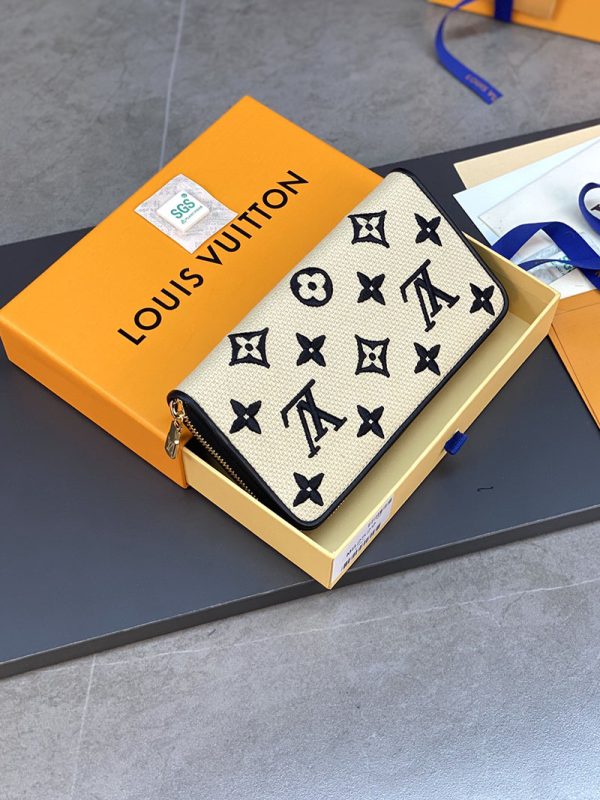 ルイヴィトン アウトレット 店舗 LOUIS VUITTON M82529 ラウンドファスナー コットン ジッピー・ウォレット - 画像 (9)