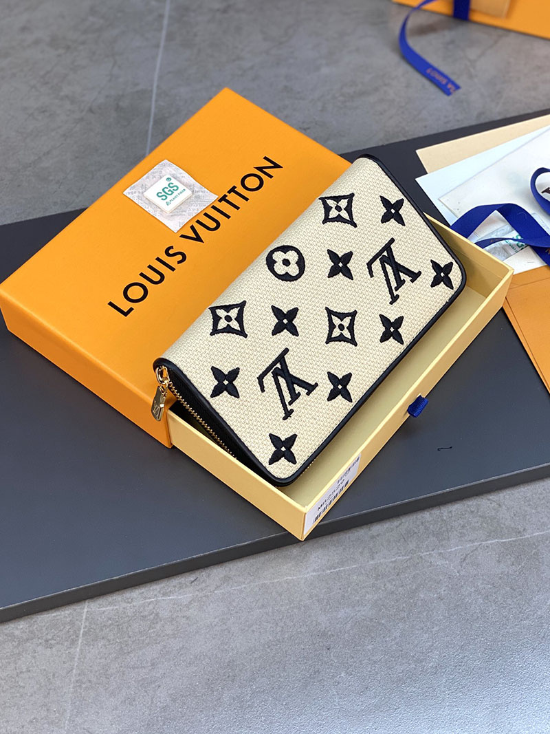 ルイヴィトン アウトレット 店舗 LOUIS VUITTON M82529 ラウンドファスナー コットン ジッピー・ウォレット - 画像 (9)