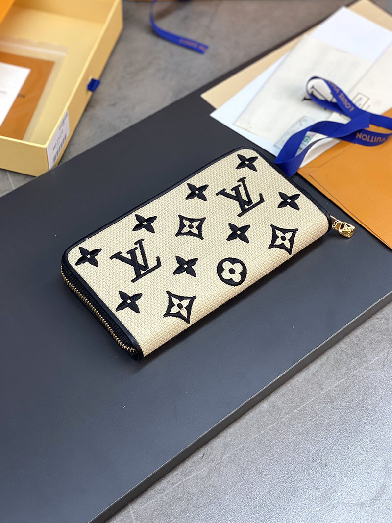 ルイヴィトン アウトレット 店舗 LOUIS VUITTON M82529 ラウンドファスナー コットン ジッピー・ウォレット - 画像 (4)