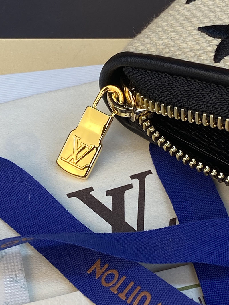 ルイヴィトン アウトレット 店舗 LOUIS VUITTON M82529 ラウンドファスナー コットン ジッピー・ウォレット - 画像 (2)