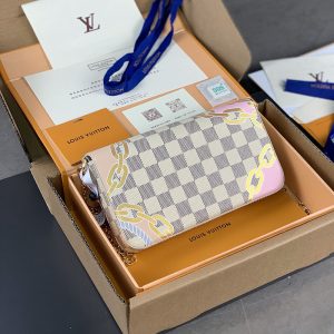 ルイヴィトンダミエ斜めがけショルダーバッグ